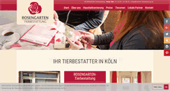 Desktop Screenshot of koelner-tierbestattung.de