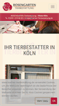 Mobile Screenshot of koelner-tierbestattung.de
